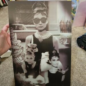 Black and White Audrey Hepburn Poster